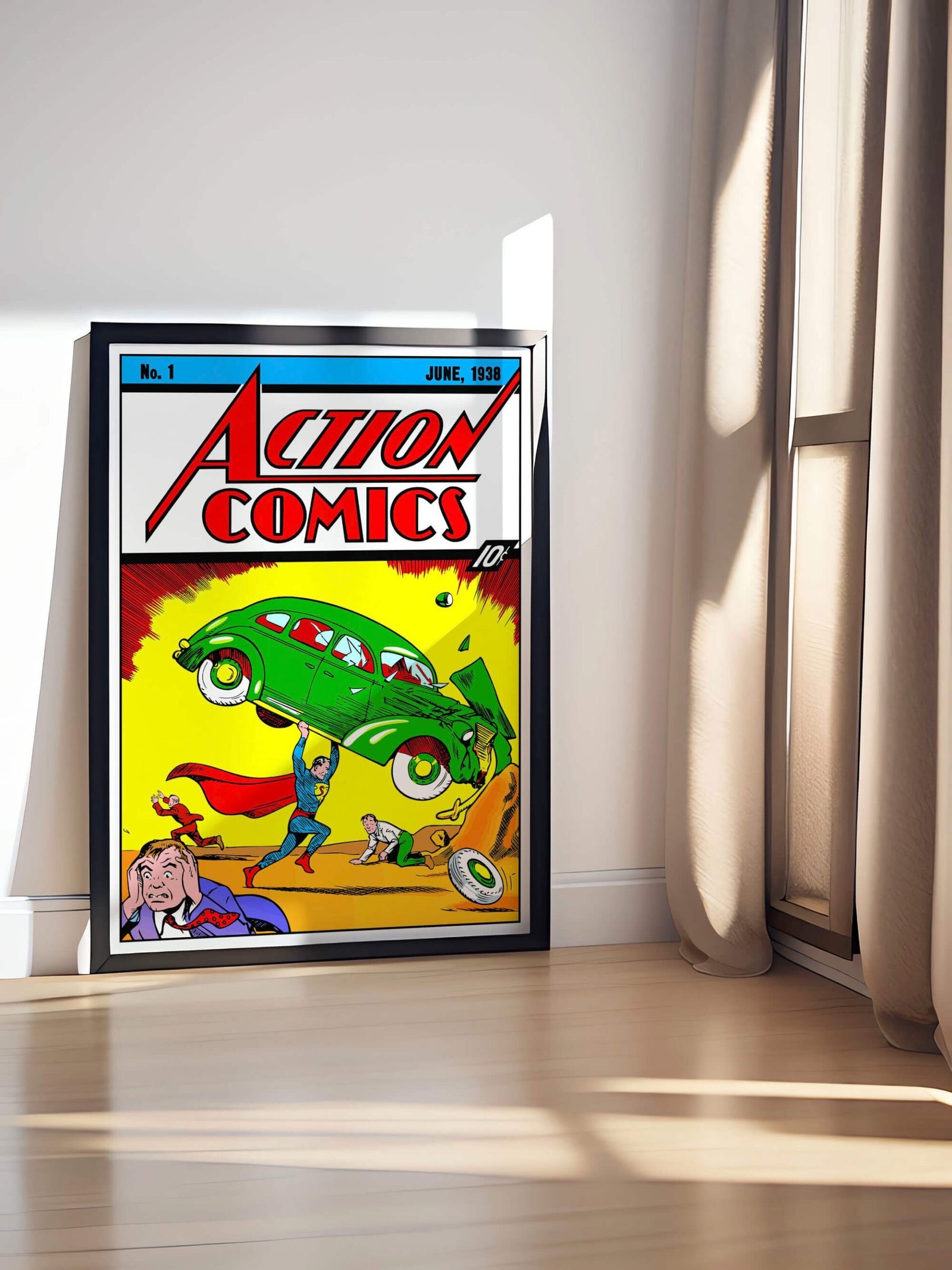 Quadro Superman Action Comics nº 01 3 Quadro Superman Action Comics nº 01 - Imagem 3