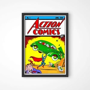 Quadro Superman Action Comics nº 01 12 ActionComics01 LojaNerd04