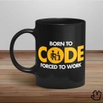 Caneca Born To CODE