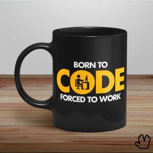 Caneca Born To CODE