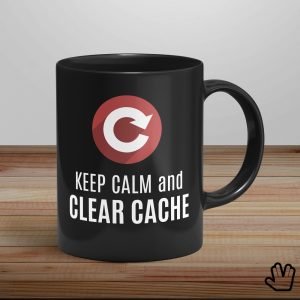 Alternative view of Caneca Keep Calm And Clear Cache