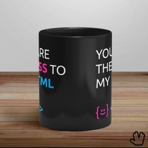 Caneca preta LojaNerd HTML to CSS centro