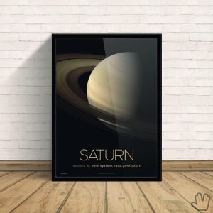 Quadro Os Anéis de Saturno- Nasa