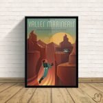 Quadro Valles Marineris - O Grand Canyon de Marte - Nasa