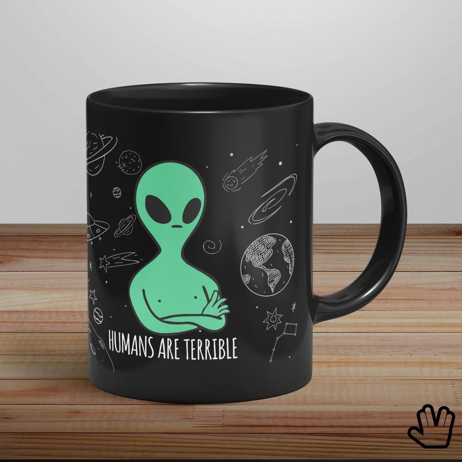 Caneca Alien Humans Are Terrible - Imagem 3