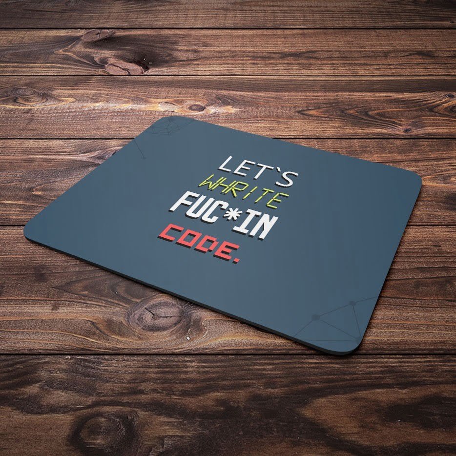 Mouse Pad Let's Whrite Code 1 Mouse Pad Let's Whrite Code
