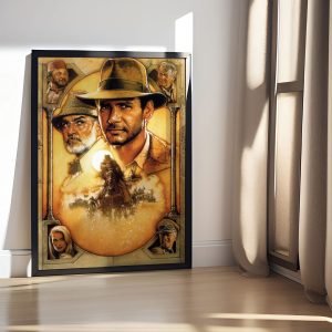 quadro indiana jones ultima cruzada loja nerd 03 scaled e1711974793938