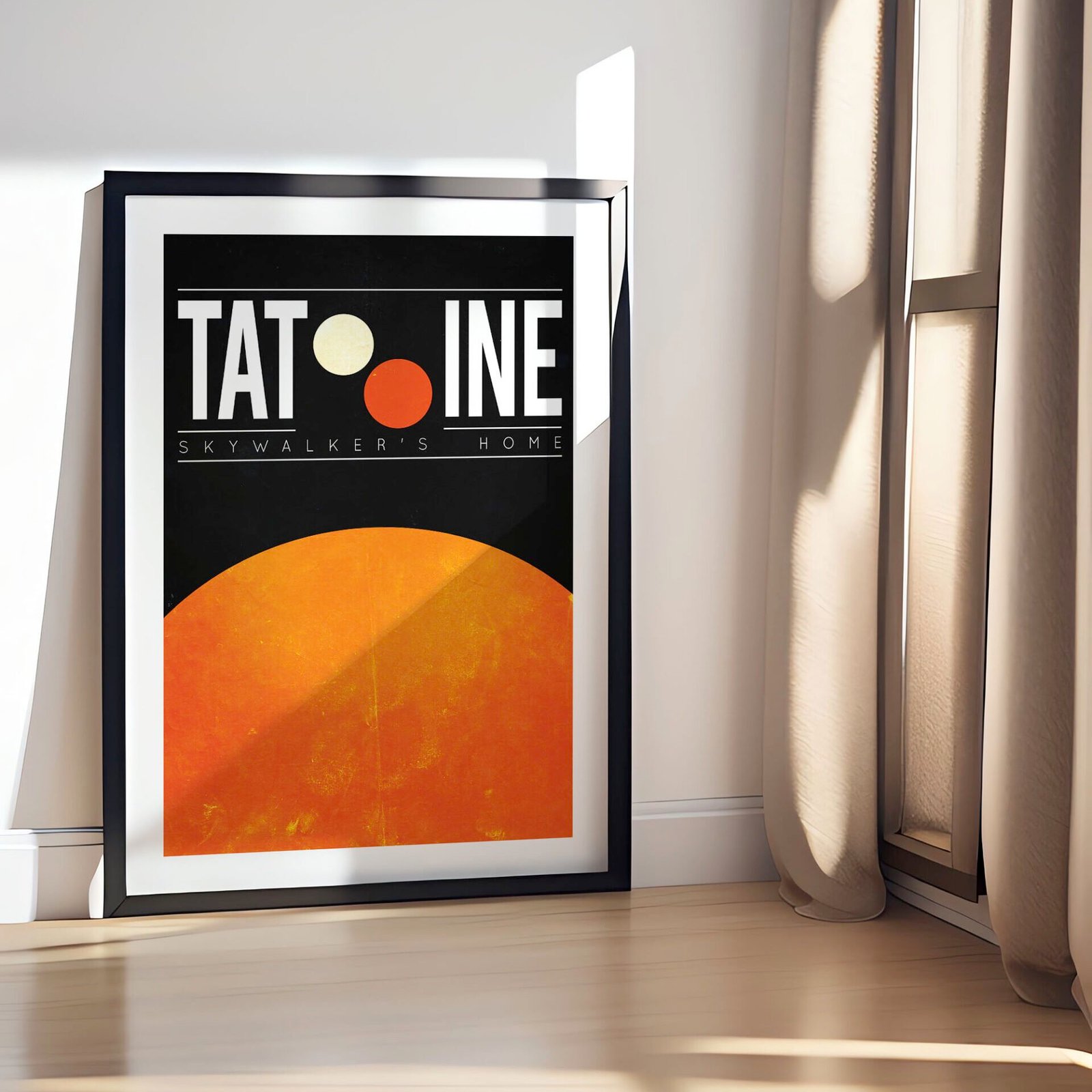 Quadro Star Wars Tatooine 3 Quadro Star Wars Tatooine - Imagem 3