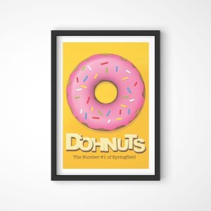 quadro the simpsons doh donuts loja nerd 04